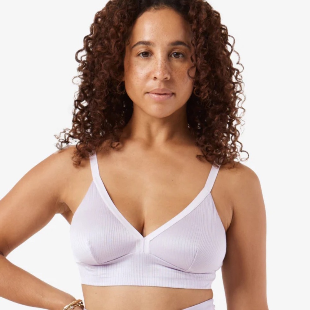 Bodily The Effortless Bra - Size M; Lavender Haze